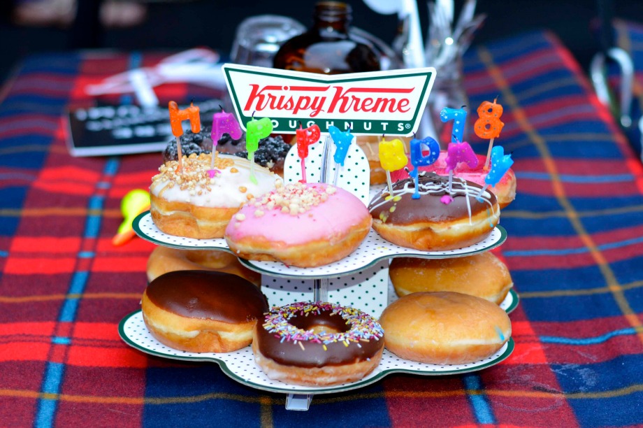 Krispy Kreme's new picnic offering was on show as part of the celebrations