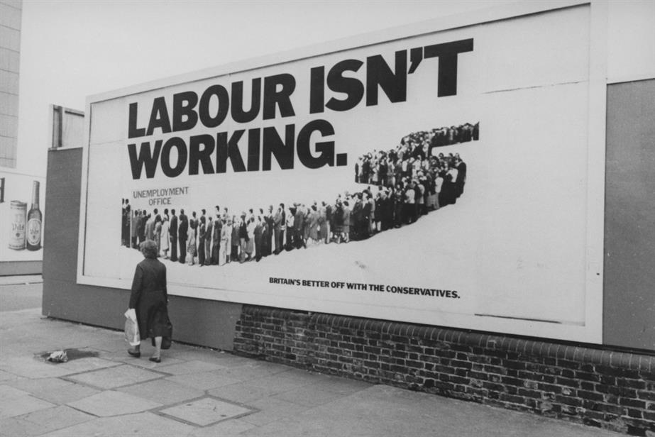 'Labour isn't working' for the Conservative Party in 1978.