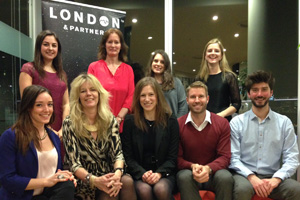 The London & Partners convention bureau team at last night's event