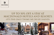 Macdonald Hotels: offering customers up to 50% off deals