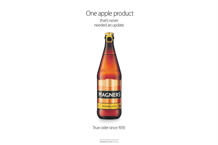 Magners: the cider brand will strengthen its pub presence in England and Wales following Admiral deal