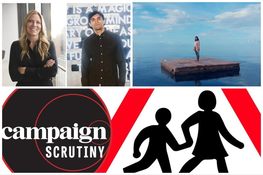 Clockwise from top left: Laura Maness, CEO of Grey, and Ajaz Ahmed, founder and CEO of AKQA; Warc Creative 100 top ad and Campaign Scrutiny on parental leave.