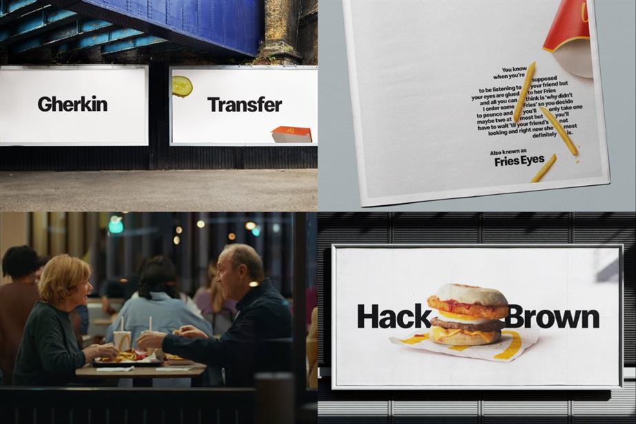 Collage of McDonald's campaign