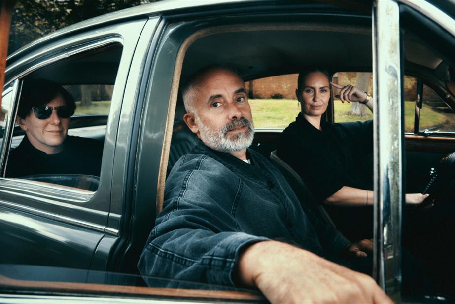 Darren Savage, Dom Goldman and Ngaio McCreadie in a car