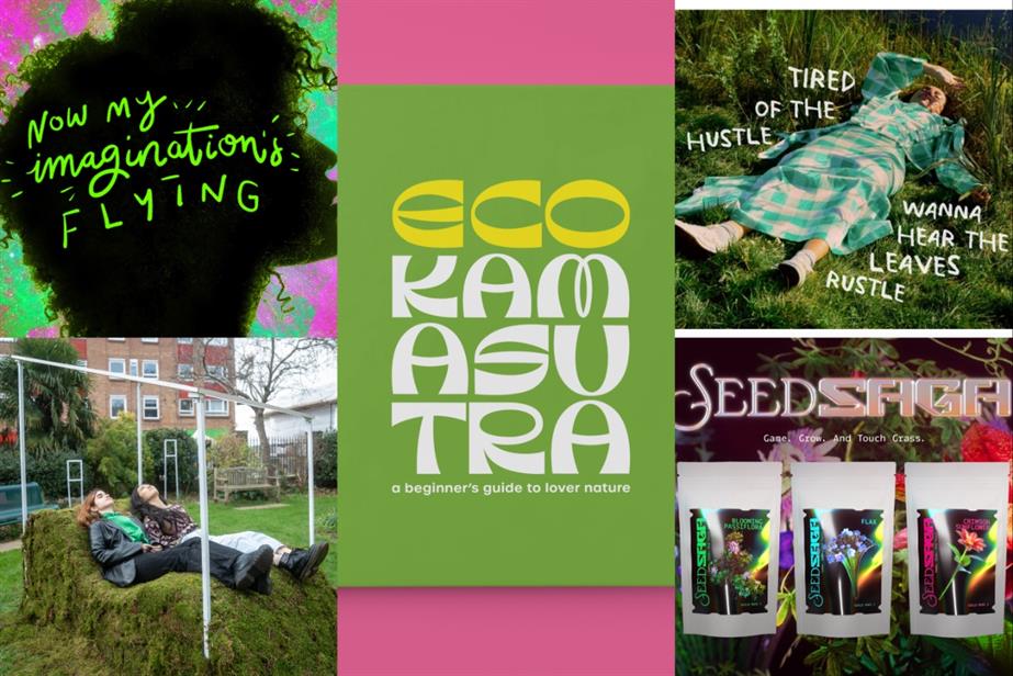 Collage of Agency for Nature campaigns