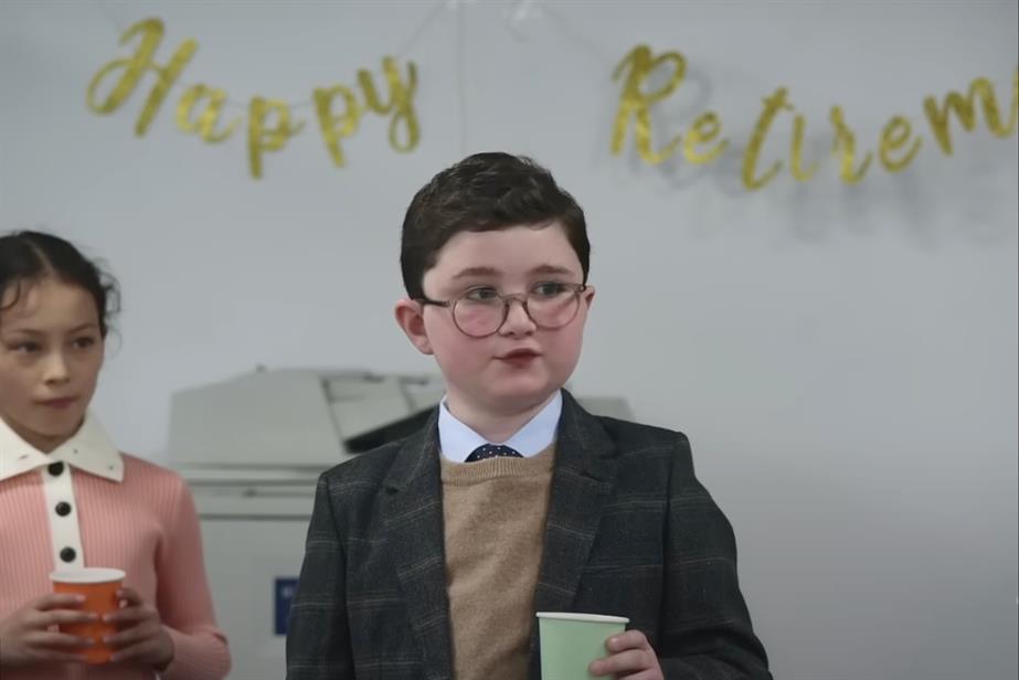 Child at a retirement party