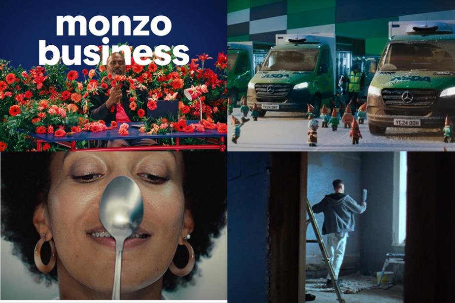 Clockwise from top left: Monzo, Asda, Screwfix and Sky Vegas