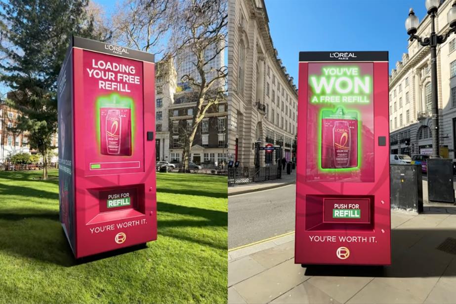 L’Oreal and Snapchat AR-powered beauty vending machine