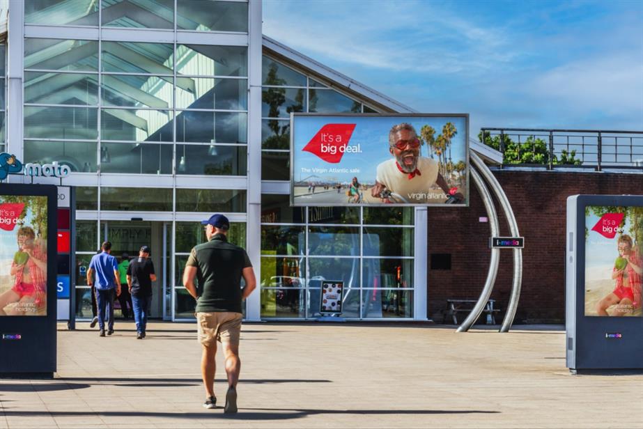 Digital billboards at motorway services