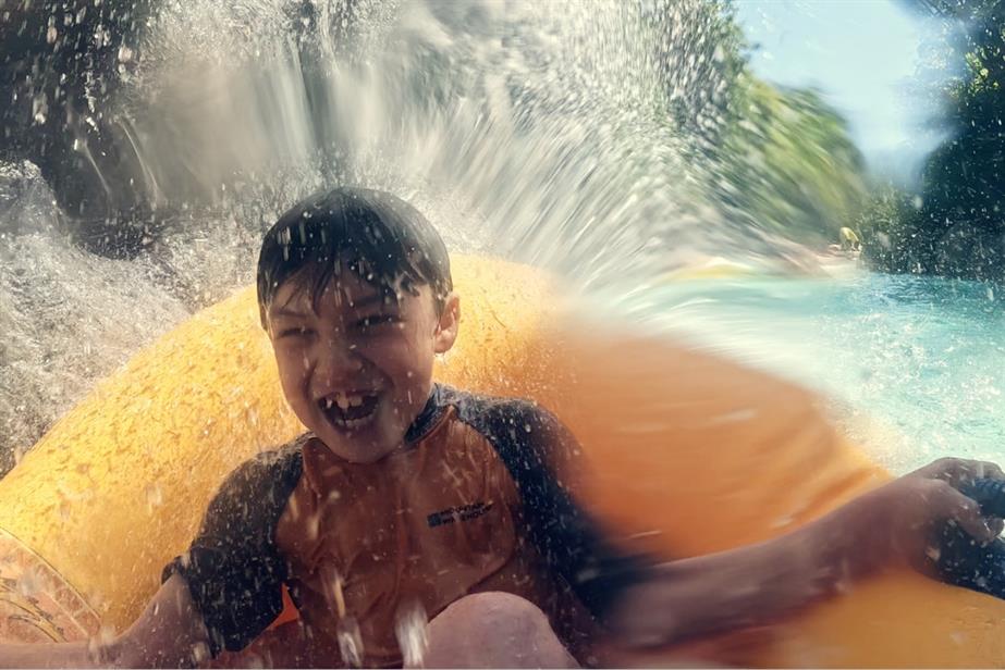 boy in the pool