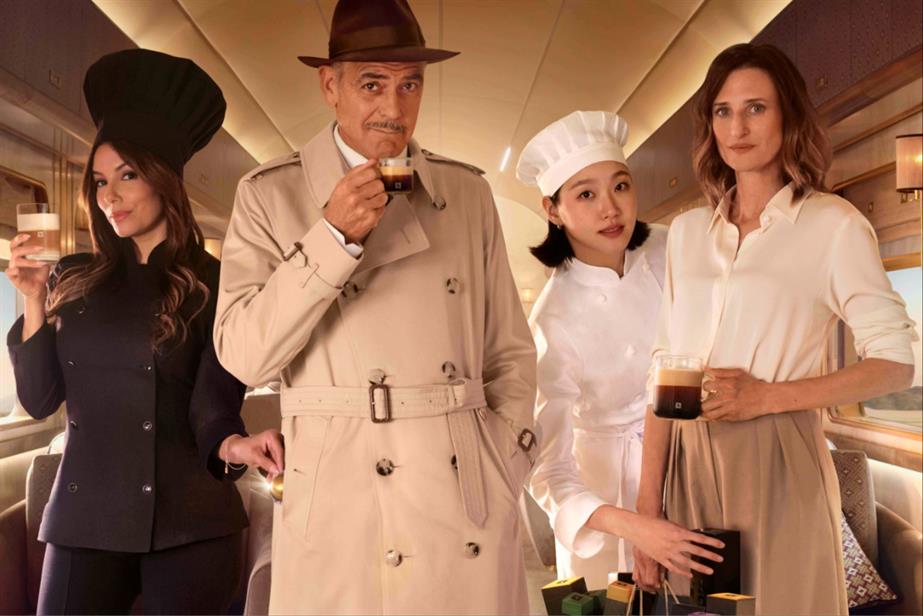 Left to right: Eva Longoria, George Clooney, Kim Go Eun and Camille Cottin