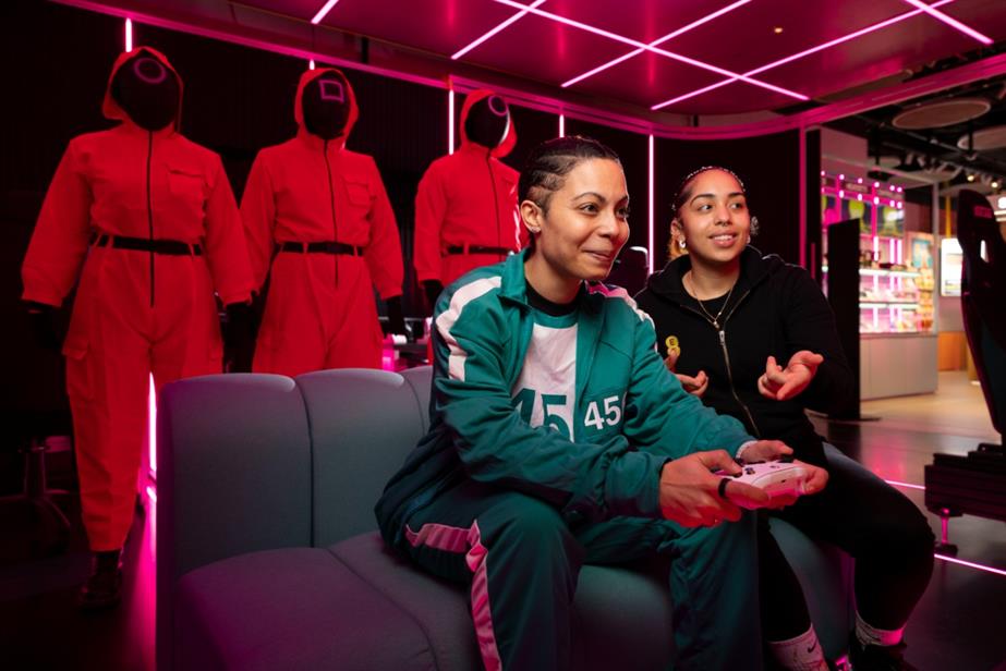 people playing video games