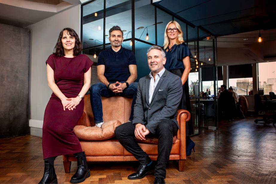 Charlotte Bunyan, Serge Vaezi, Anton Jerges and Caroline Wray sitting together