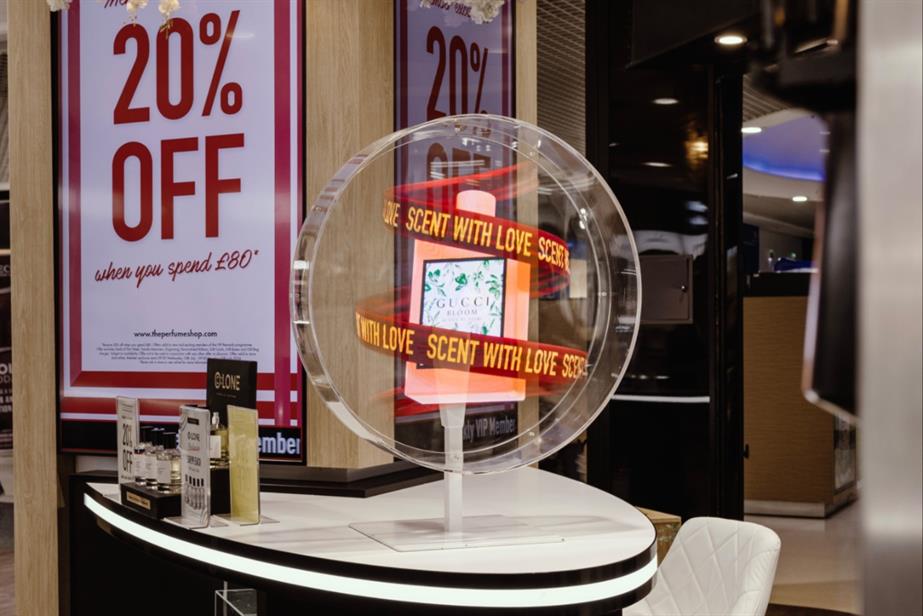 The Perfume Shop hologram