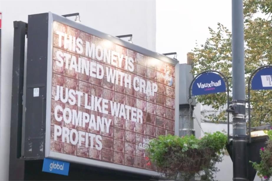 River Action UK outdoor billboard