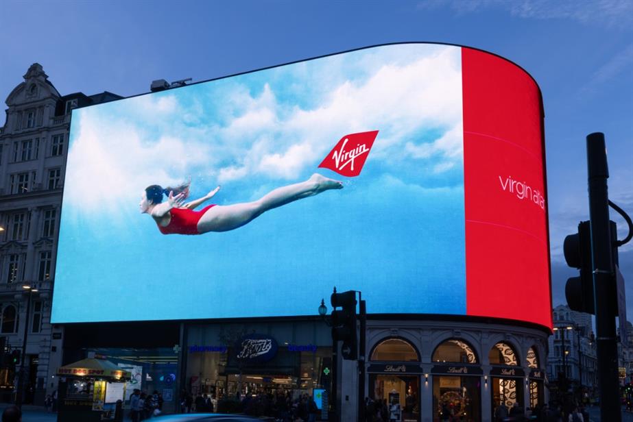 Virgin Atlantic OOH ad