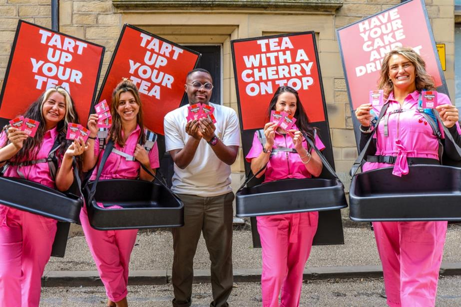 Liam Charles with adwalkers