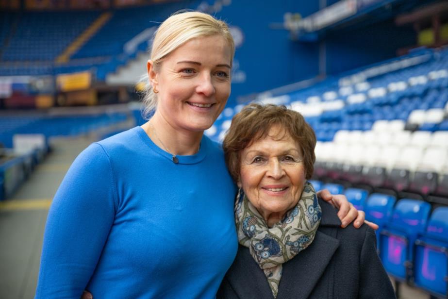  Katie Chapman (left) with Janine Webber MBE