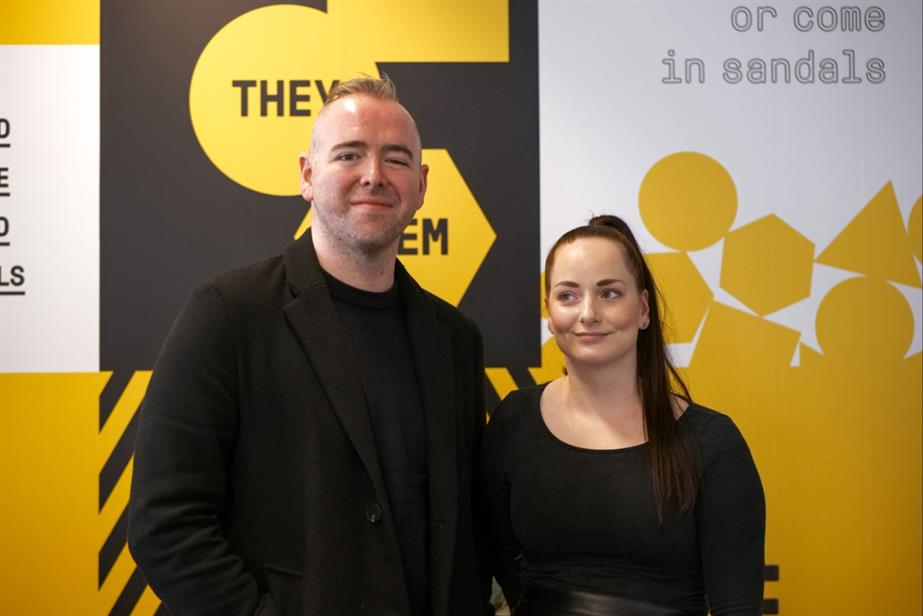 Kenny Meek and Mary Johansen standing together