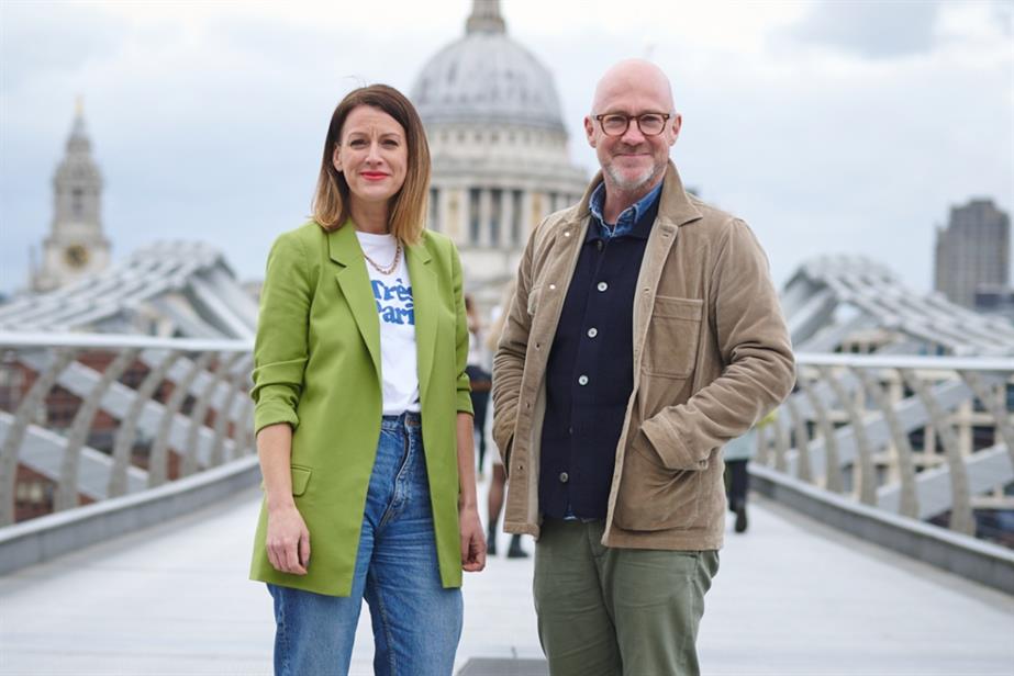 Helen James and Toby Southgate standing together