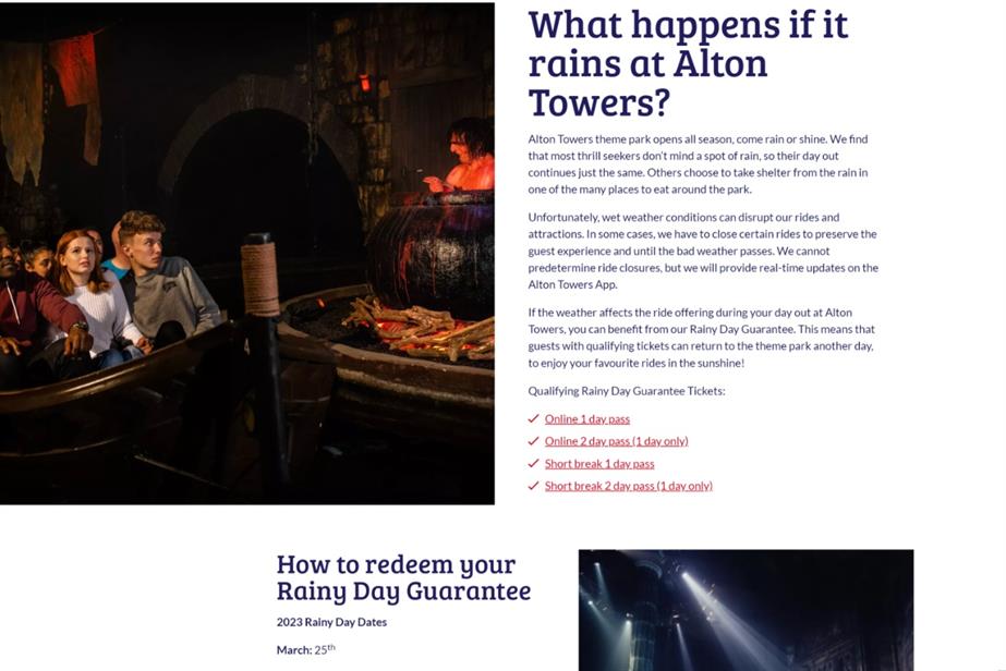 Banned Alton Towers ad