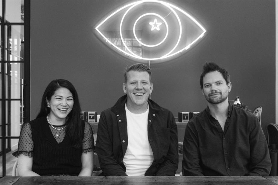 Natalie Lau, Tobey Duncan, and Alistair Owen sitting together