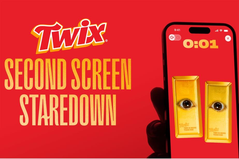 Twix Second Screen Staredown ad