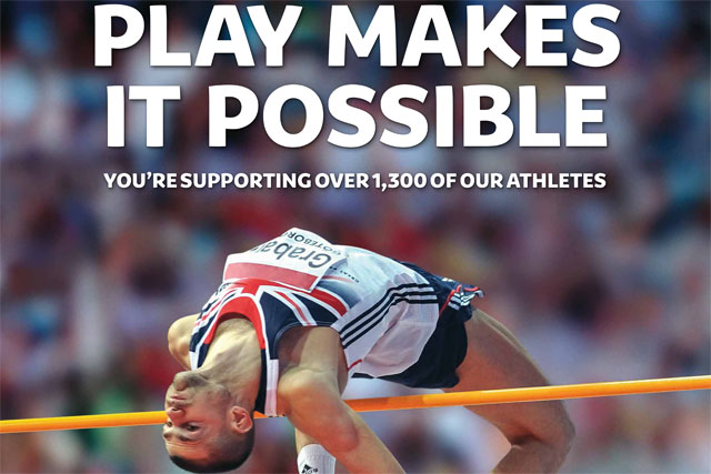 Camelot: launches 'Play makes it possible' for National Lottery brands 