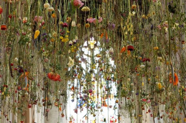 1,200 blooms have been suspended at St Christopher's Place this week.  