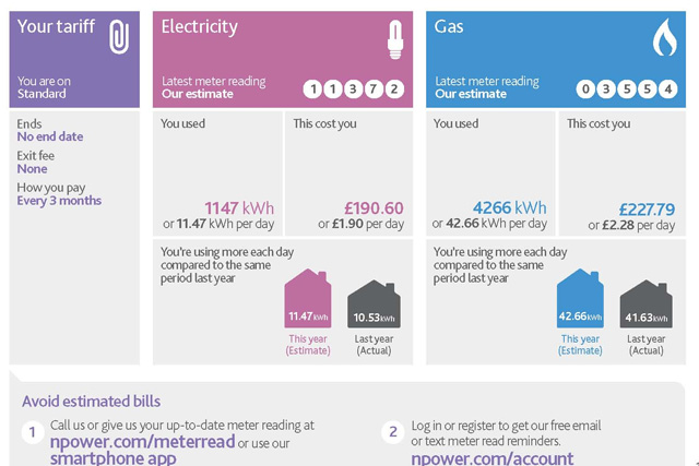 Npower demystifies energy bills