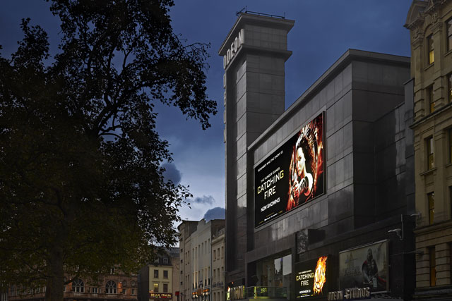 Odeon: giant digital screen at Leicester Square