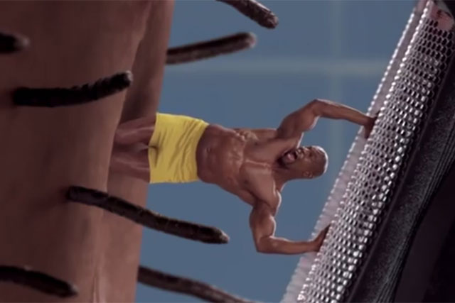 Terry Crews shaving himself off his own face in new Old Spice ad