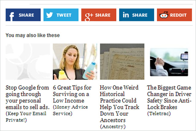 Outbrain: ad breached the ASA codes on recognition of marketing communications 