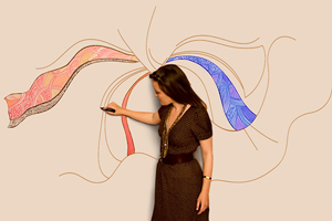 Artist Lizzie Mary Cullen will create the card's artwork live