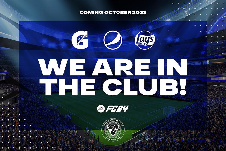 Promotional graphic for launch of EA Sports FC