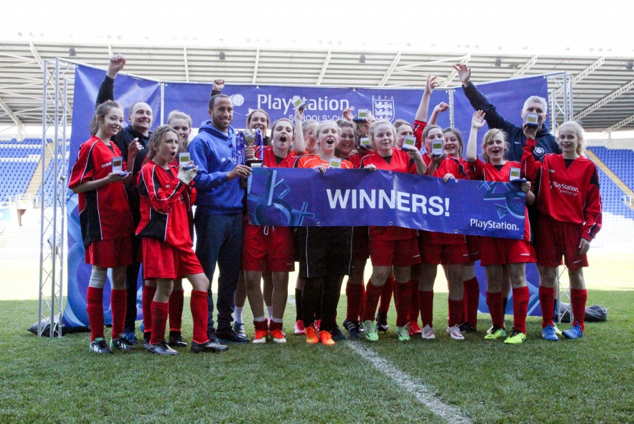 PlayStation: the winning team from a previous Schools' Cup tournament