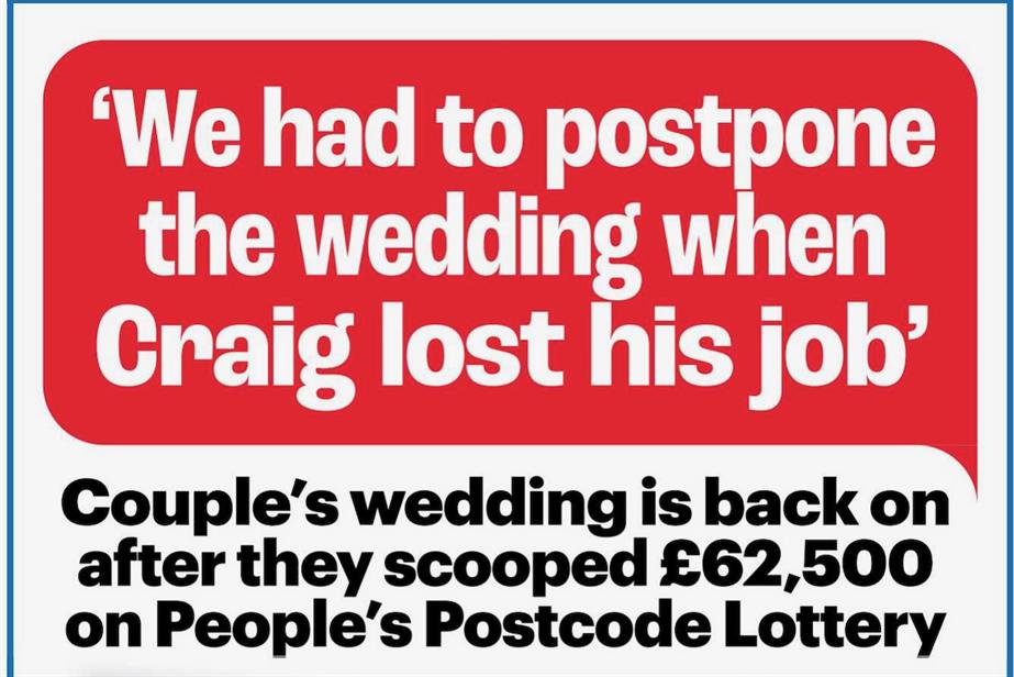 An ad in the Daily Mail for the People's Postcode Lottery that implied gambling could lessen financial worries