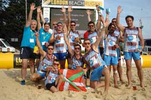 London Beach Rugby at Canary Wharf