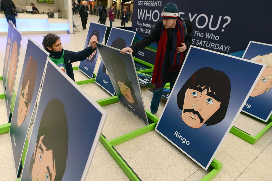 Passers-by were in with a chance of winning tickets to The Who's sold out show (picture credit: Daniel Lynch)