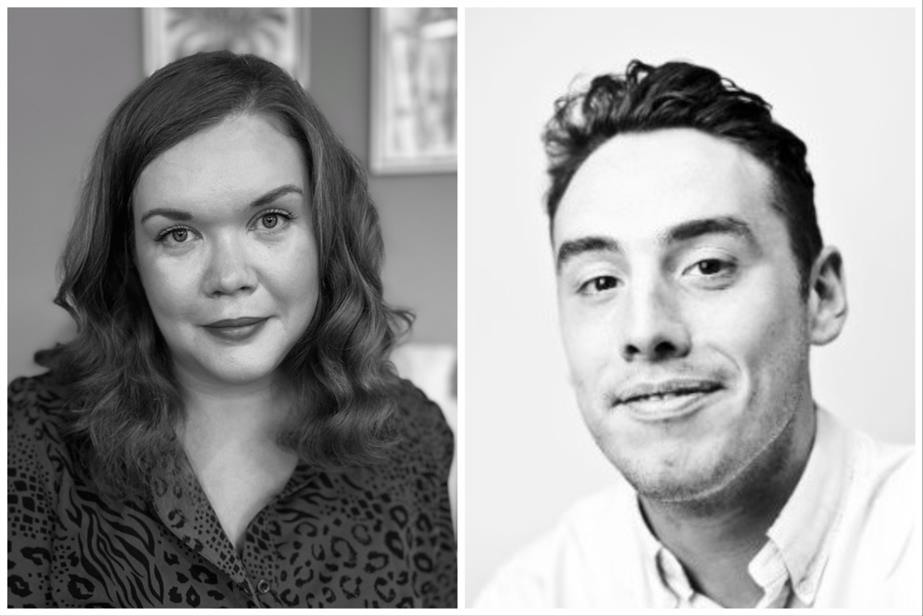 Photo stitch of Emily Lewis-Keane and Jimmy MacAskill joining Saatchi & Saatchi