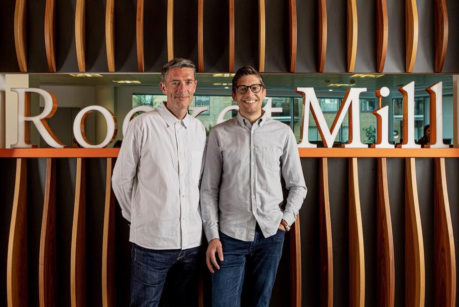 A colour photo of Sam Garrity and Tom Byrne