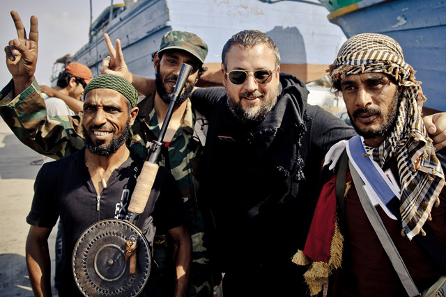 Shane Smith: Vice's founder in Libya (picture credit: Tim Freccia)