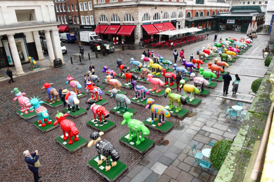 The sculptures will be auctioned off for charity on 8 October