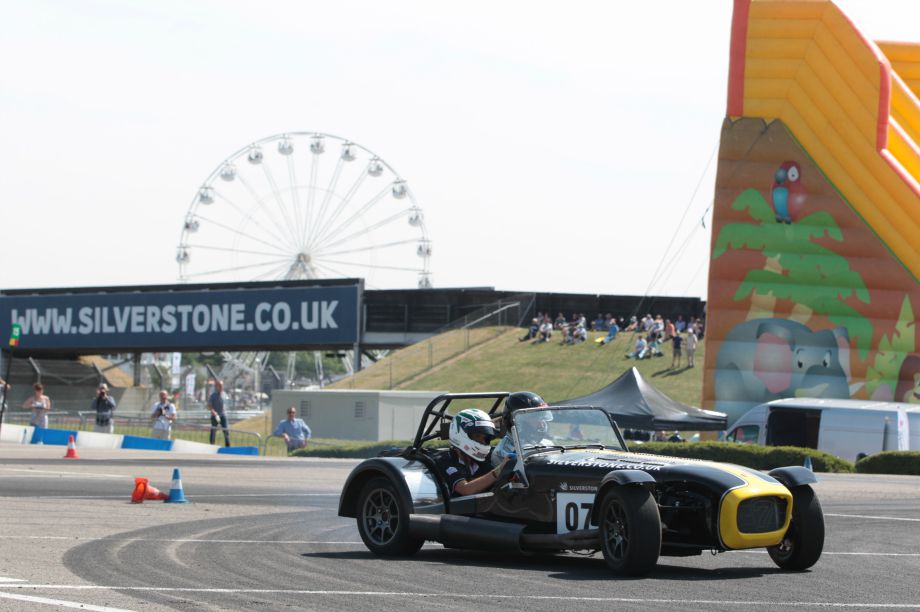 Visitors will have the chance to be taken around the famous Silverstone track in Caterham Sevens