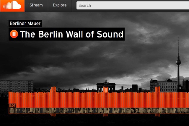 SoundCloud: 'The Berlin Wall of Sound' sound-wave