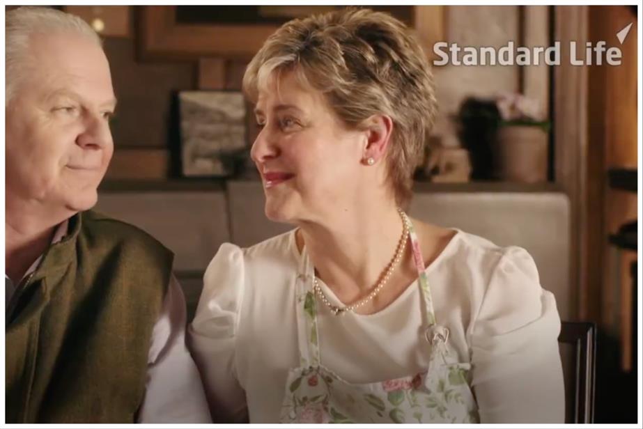 Standard life ad retired man and woman