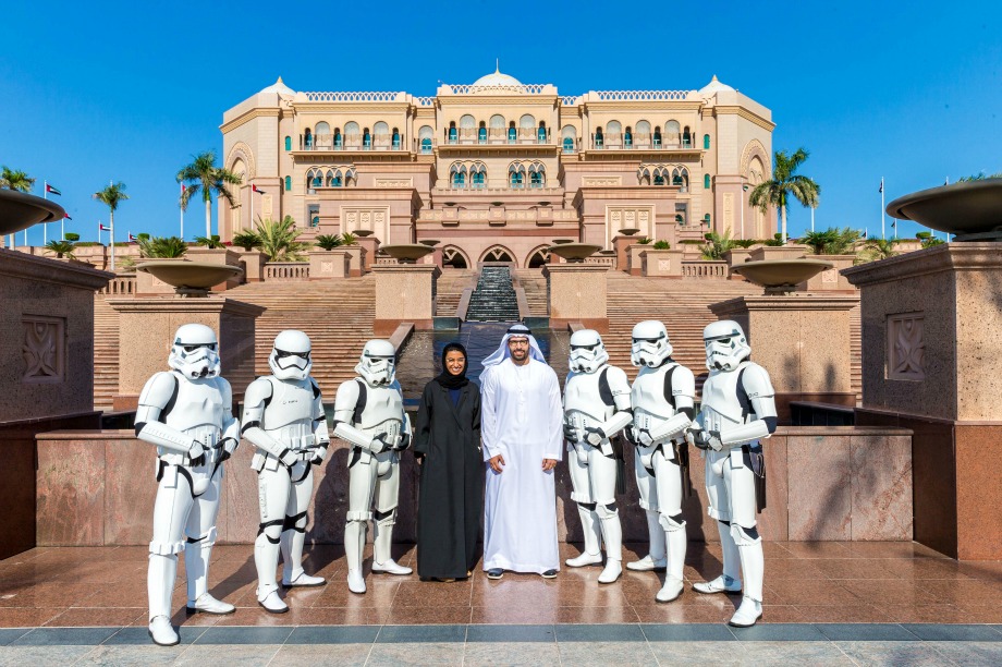 Six stormtroopers visited Abu Dhabi in the lead up to today's (16 December) regional premiere