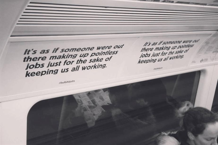  The Special Patrol Group: posters go up on the Tube (picture credit: Strike! Magazine)
