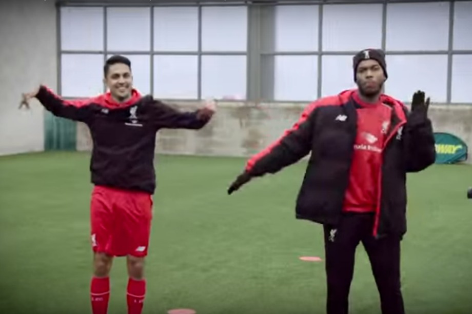 Subway enlisted Liverpool FC player Daniel Sturridge for the stunt (YouTube/SubwayUKIreland)