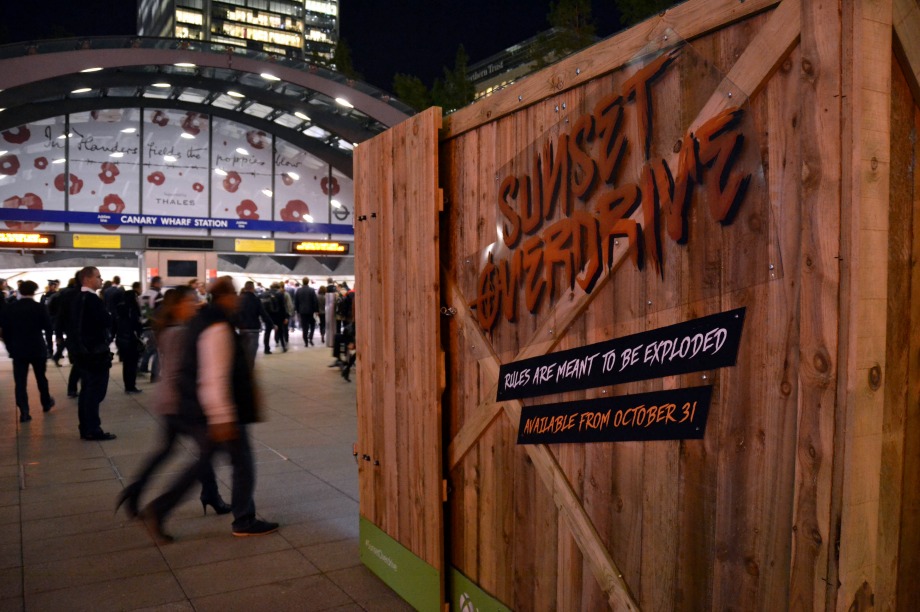 The AR experience takes place in a bespoke crate